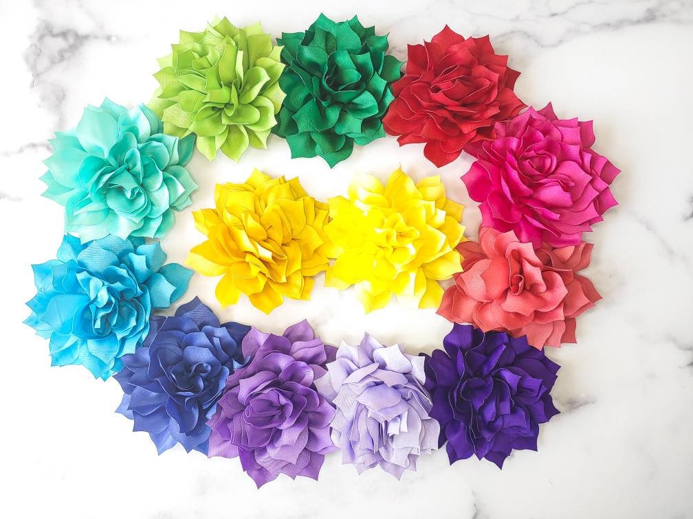 Dog Collar Flowers Multiple colors - Large size