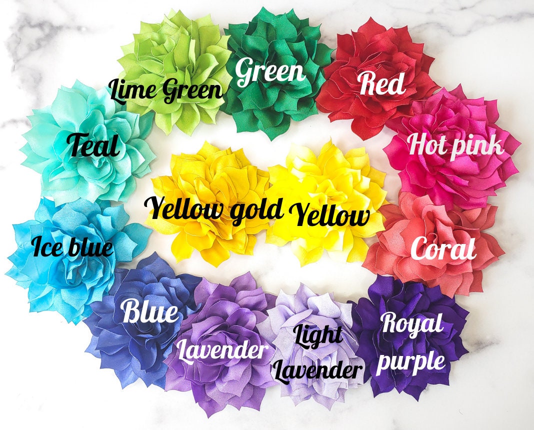 Dog Collar Flowers Multiple colors - Large size