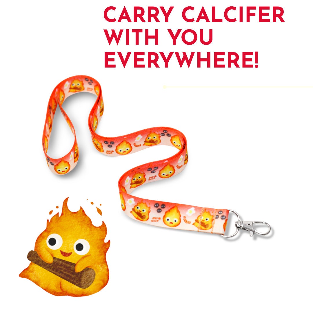 Fire Demon Calcifer- Lanyard