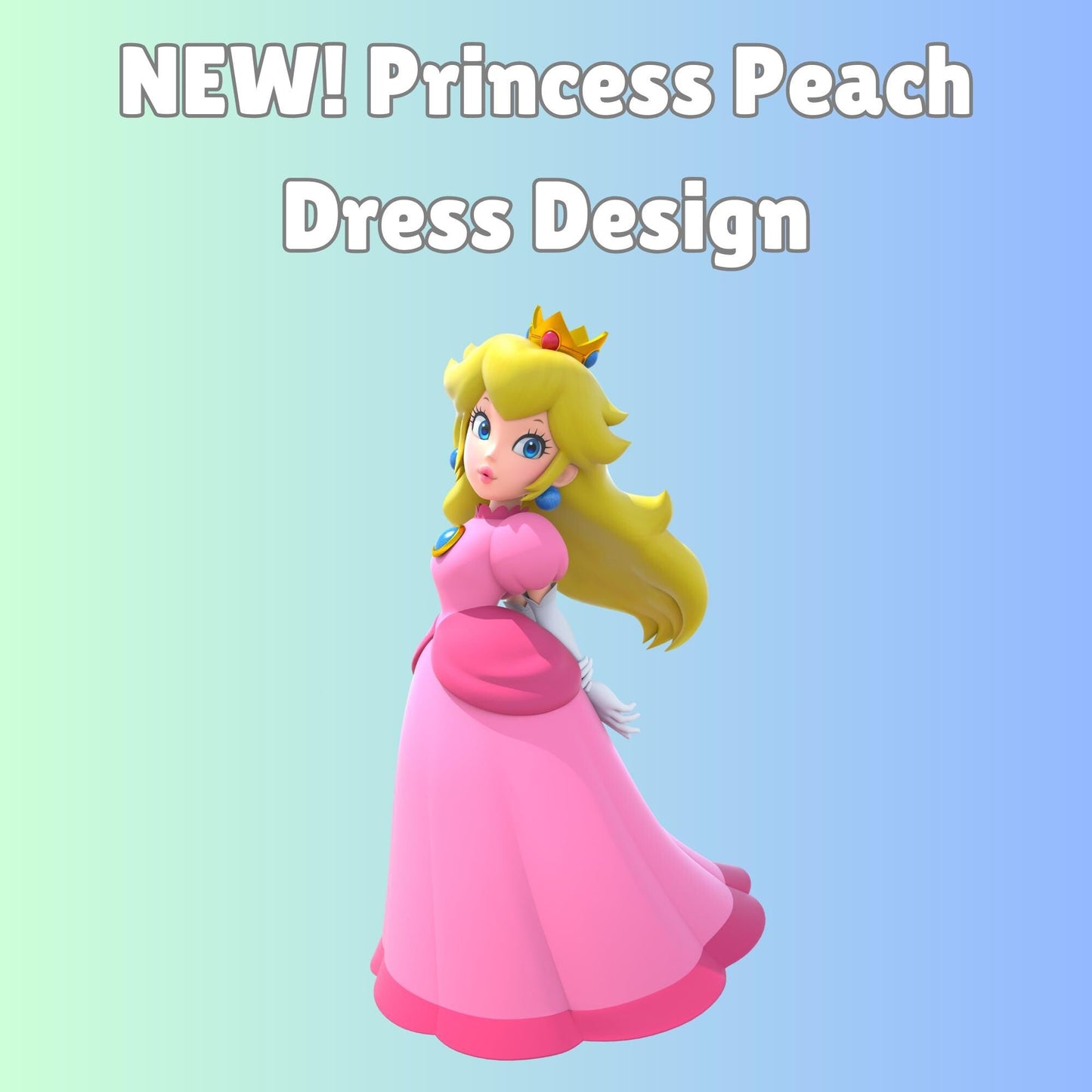 Princess Peach Dress - Dog and cat collar