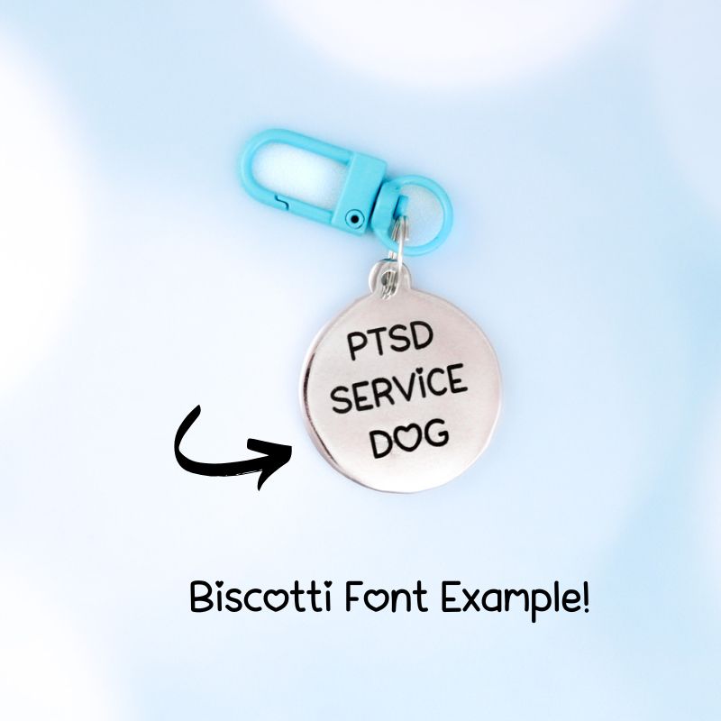 Blue Pet Tag - Hello! My name is _