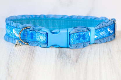 Ruffle Add-On, Ruffle dog collar, Custom Dog collar, Girly, Dog collar, Cat collar