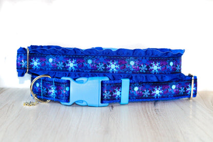 Galaxy Snowflake Collar, Christmas, dog collar, Snowflake, Cat collar,Christmas cat collar, Holiday,