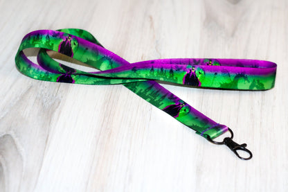 Maleficent lanyard, Breakaway lanyard, Badge holder, Disney pin trading, Disney villain, Disney lanyard, The evil queen, Keychain