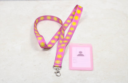 Sun princess Lanyard, Badge Id,pin trading, Lanyard and badge holder, Nurse gift, Teacher lanyard, breakaway lanyard