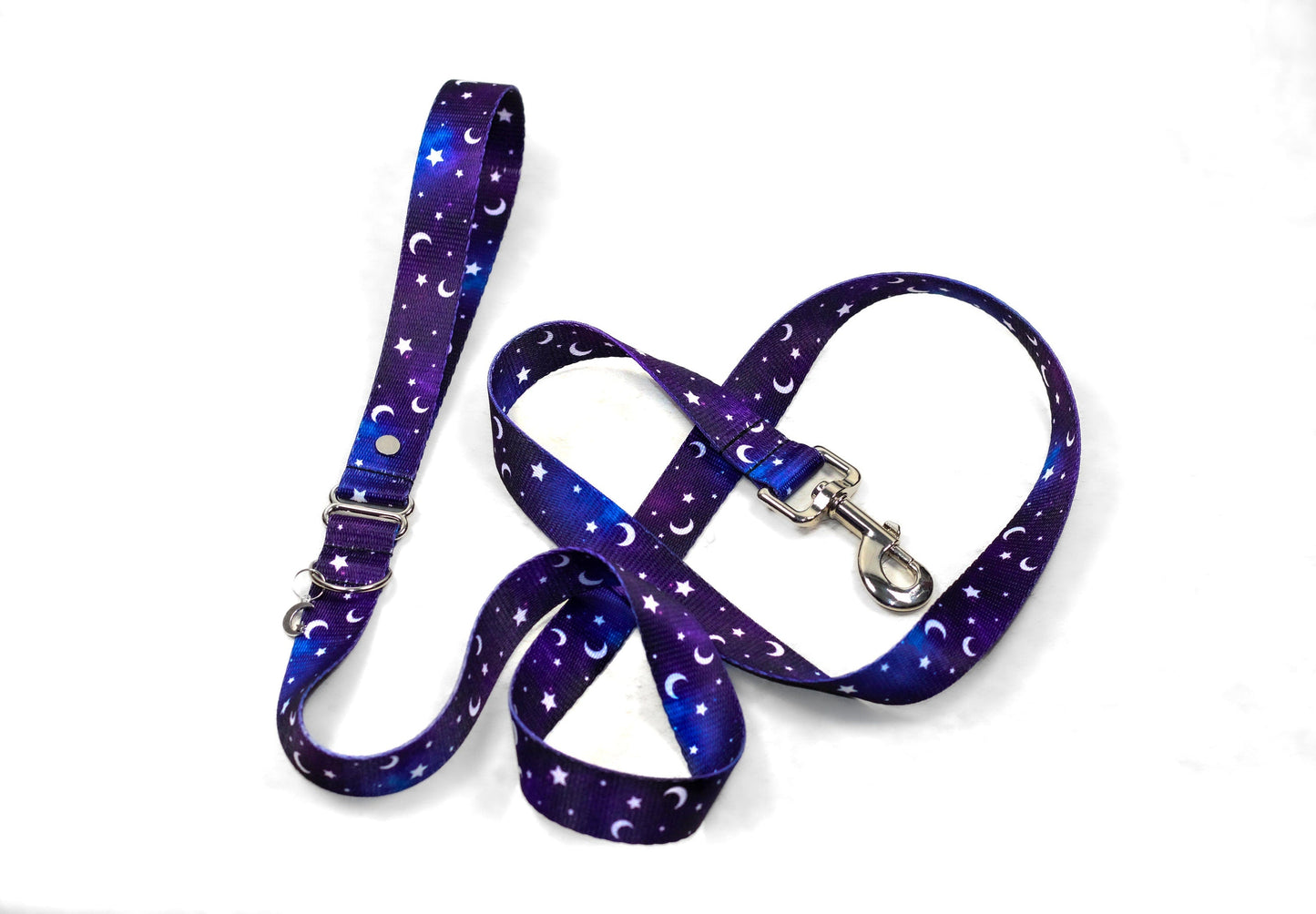 Midnight Moon Leash, Dog Leash, Moon and star Leash, Galaxy Leash, Celestial leash , Witchy dog , Pet accessories , Leash