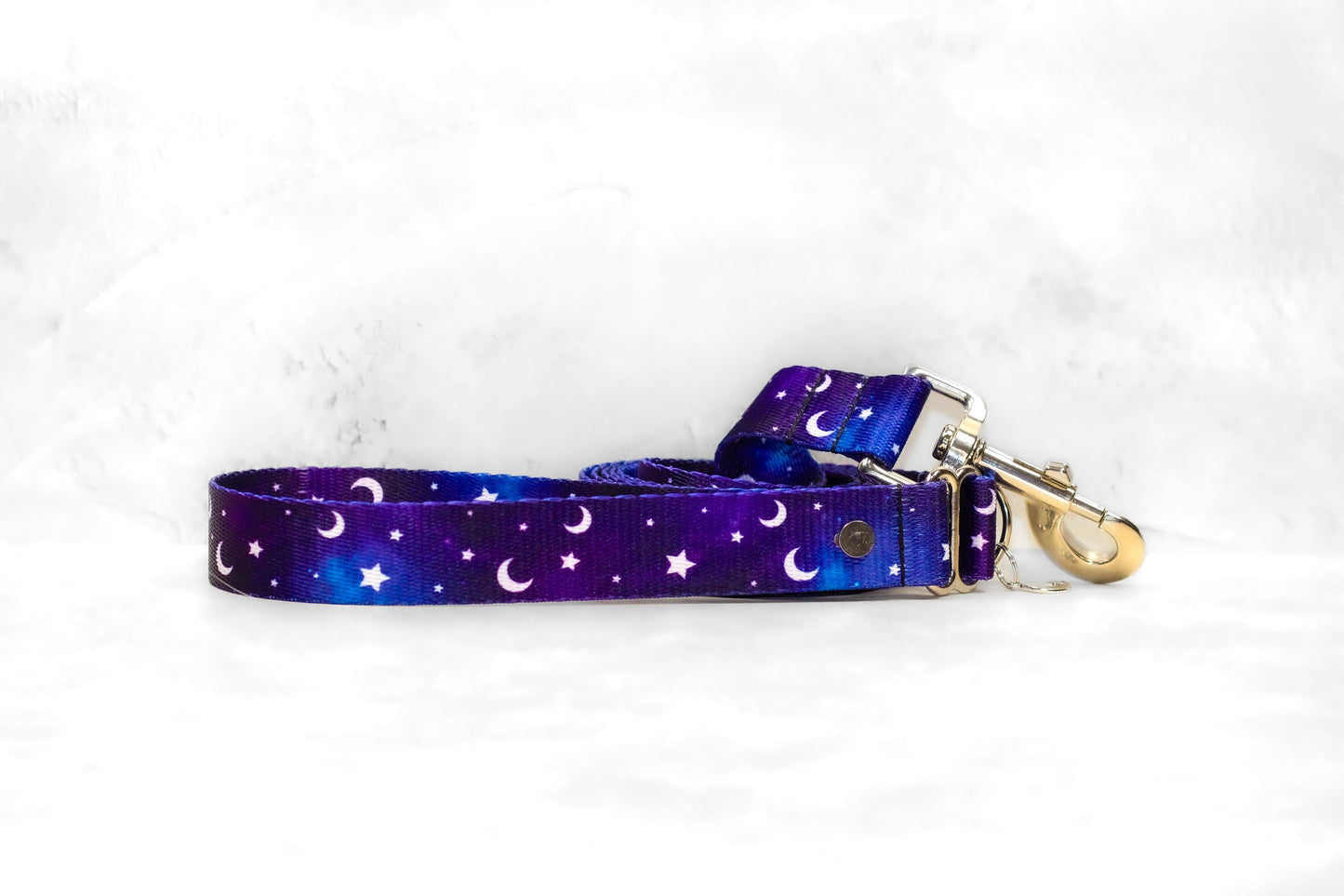 Midnight Moon Leash, Dog Leash, Moon and star Leash, Galaxy Leash, Celestial leash , Witchy dog , Pet accessories , Leash