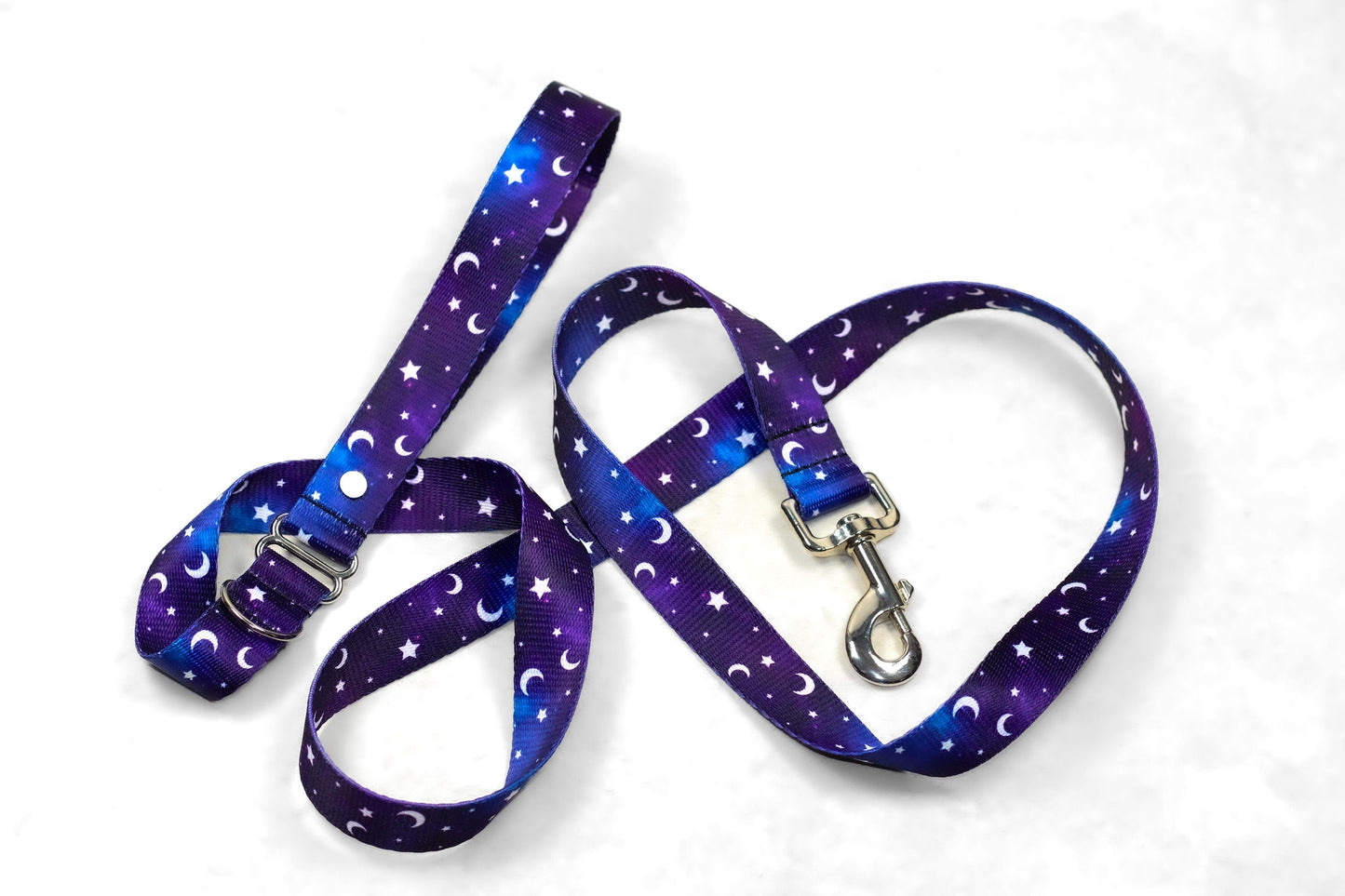 Midnight Moon Leash, Dog Leash, Moon and star Leash, Galaxy Leash, Celestial leash , Witchy dog , Pet accessories , Leash