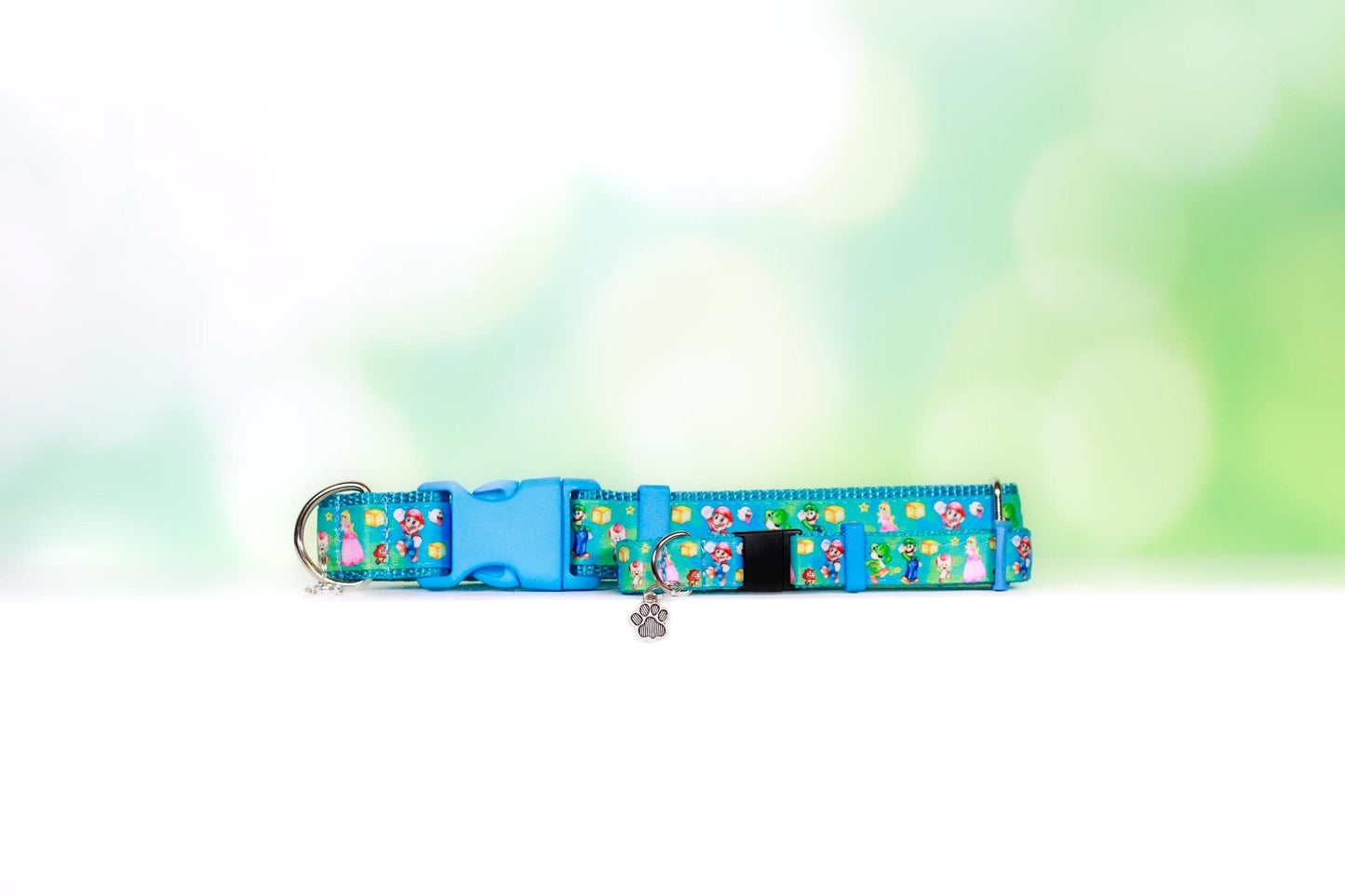 Mario dog collar, Adjustable dog collar, Boy dog collar, Wide cat collar , Breakaway cat collar,