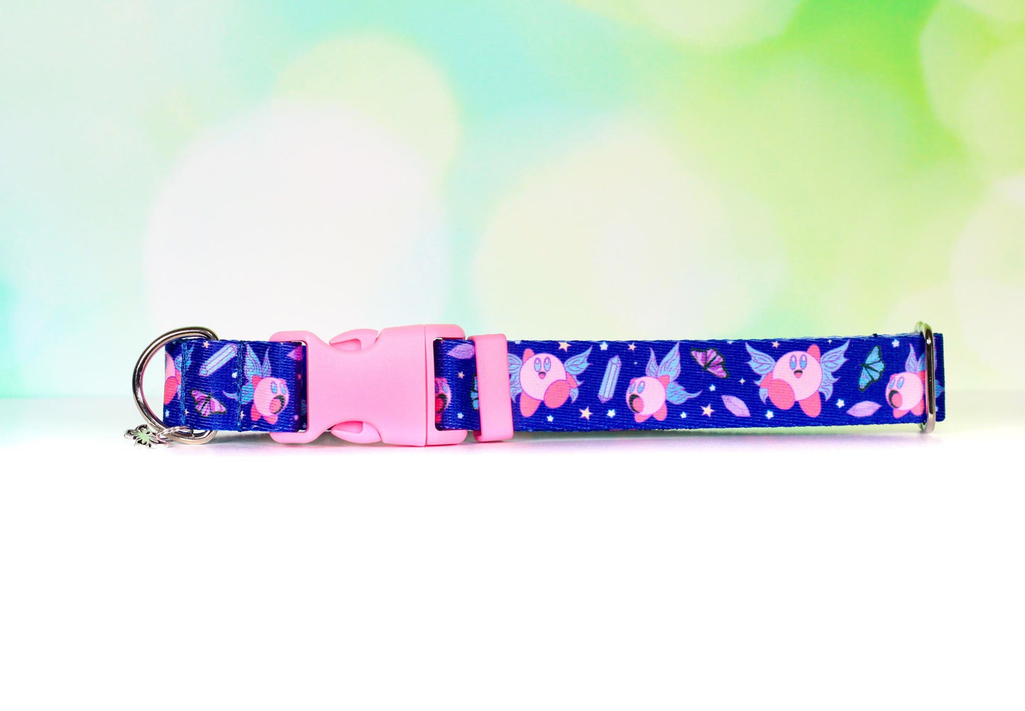 Kirby dog collar, Fairy Kirby, Breakaway Cat collar, Anime pet collar, Gamer collar,