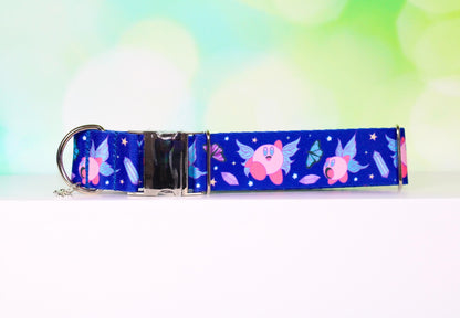 Kirby dog collar, Fairy Kirby, Breakaway Cat collar, Anime pet collar, Gamer collar,