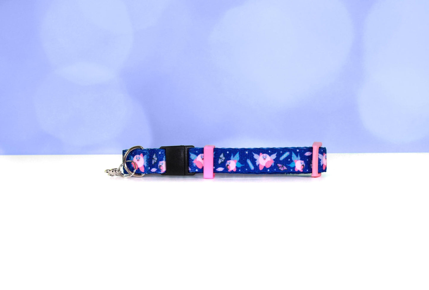 Kirby dog collar, Fairy Kirby, Breakaway Cat collar, Anime pet collar, Gamer collar,