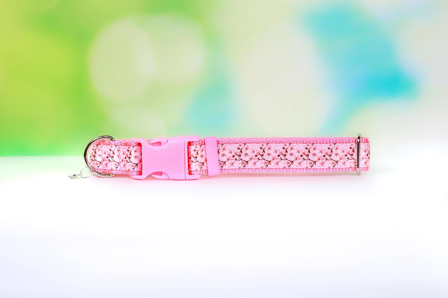 Cherry blossom, Dog collar, Sakura collar, Cat collar, Floral collar, Spring dog collar, Personalized dog collar, Pink flower