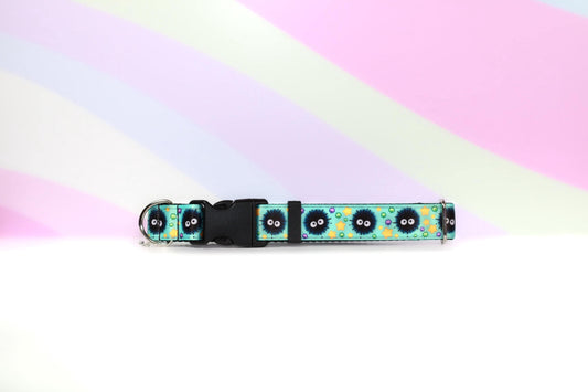 Teal sprite collar, Anime collar, Cat anime collar, Dog anime collar, Kawaii collar, Soots,Cute dog collar