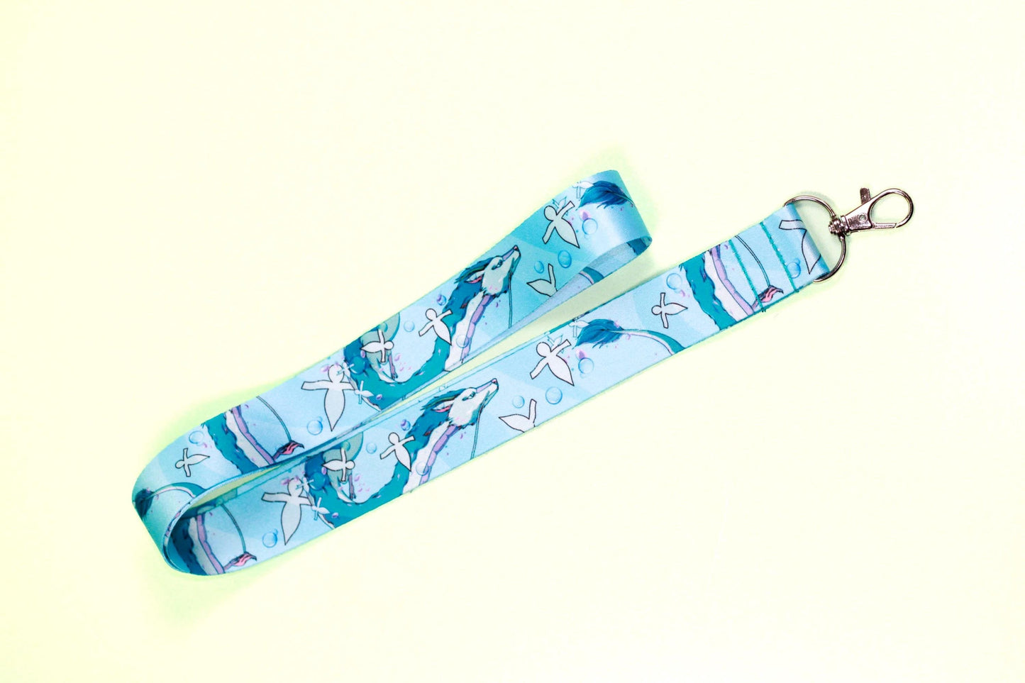 River Spirit- Haku dragon lanyard, Anime lanyard, Teacher lanyard, Safety breakaway lanyard,