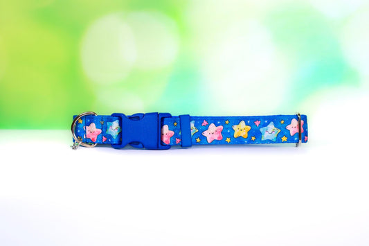 Star dog collar, Cat star collar, Blue star collar, Pretty colored star collar, Boy dog collar,Blue male cat collar