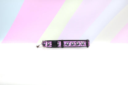 Spirited Away No Face collar,Adjustable Dog collar,Martingale collar, Cat breakaway collar, Purple and black collar