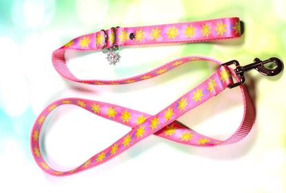 Punzie leash, Rapunzel sun, Princess rapunzel, Pink sun leash, Purple sun leash,Dog leash