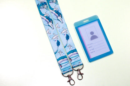 River Spirit- Haku dragon lanyard, Anime lanyard, Teacher lanyard, Safety breakaway lanyard,