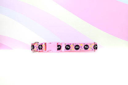 Pink girly sprites, Pink dog collar, Anime cat collar, Dog Anime collar, Cute girly collar