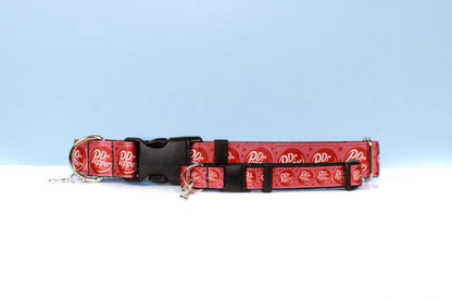 Dr Pepper dog collar, Dr pepper cat collar, Soda dog collar, Cat Soda collar, Cat breakaway collar, Dog adjustable collar