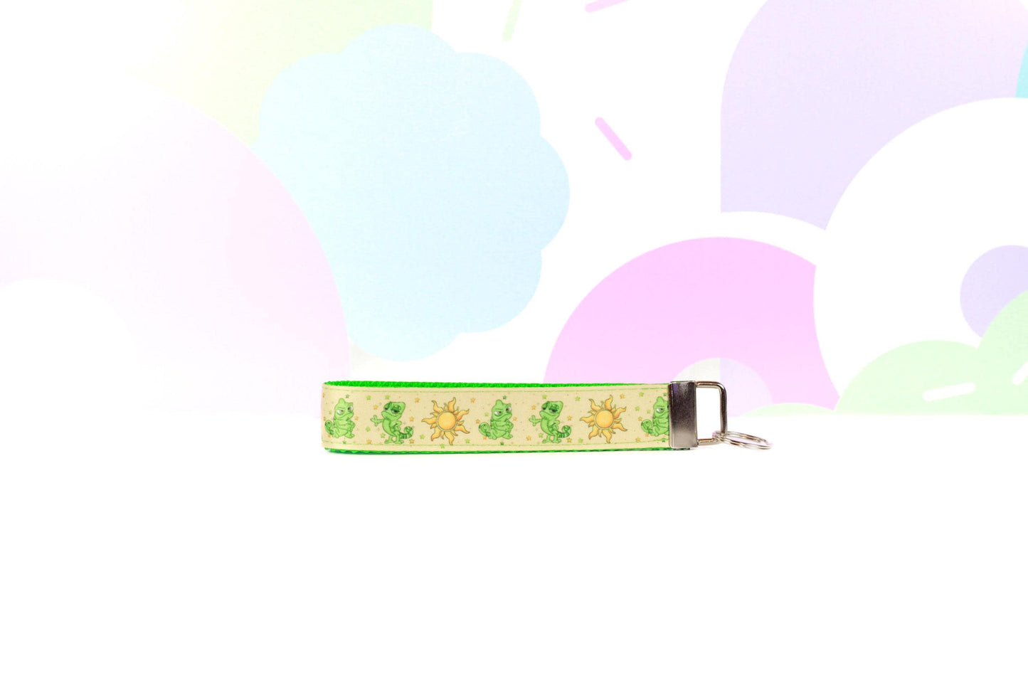 Tangled Pascal key fob, Keychain Rapunzel, Disney keychain, Cute pascal with tangled sun key fob