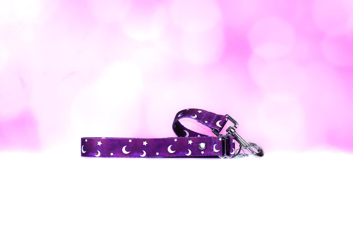 Purple Galaxy Leash, Moon and Star , Dog leash, Purple star leash