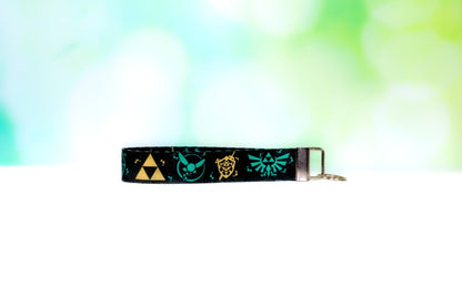 Zelda key fob, Triforce keychain, Gamer gift, Car accessories, Anime gift, Hyrule keychain,